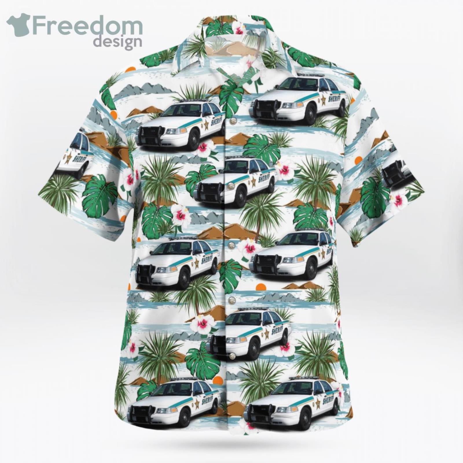 Clay County Florida Sheriff 2006 Ford Police Interceptor Hawaiian Shirt