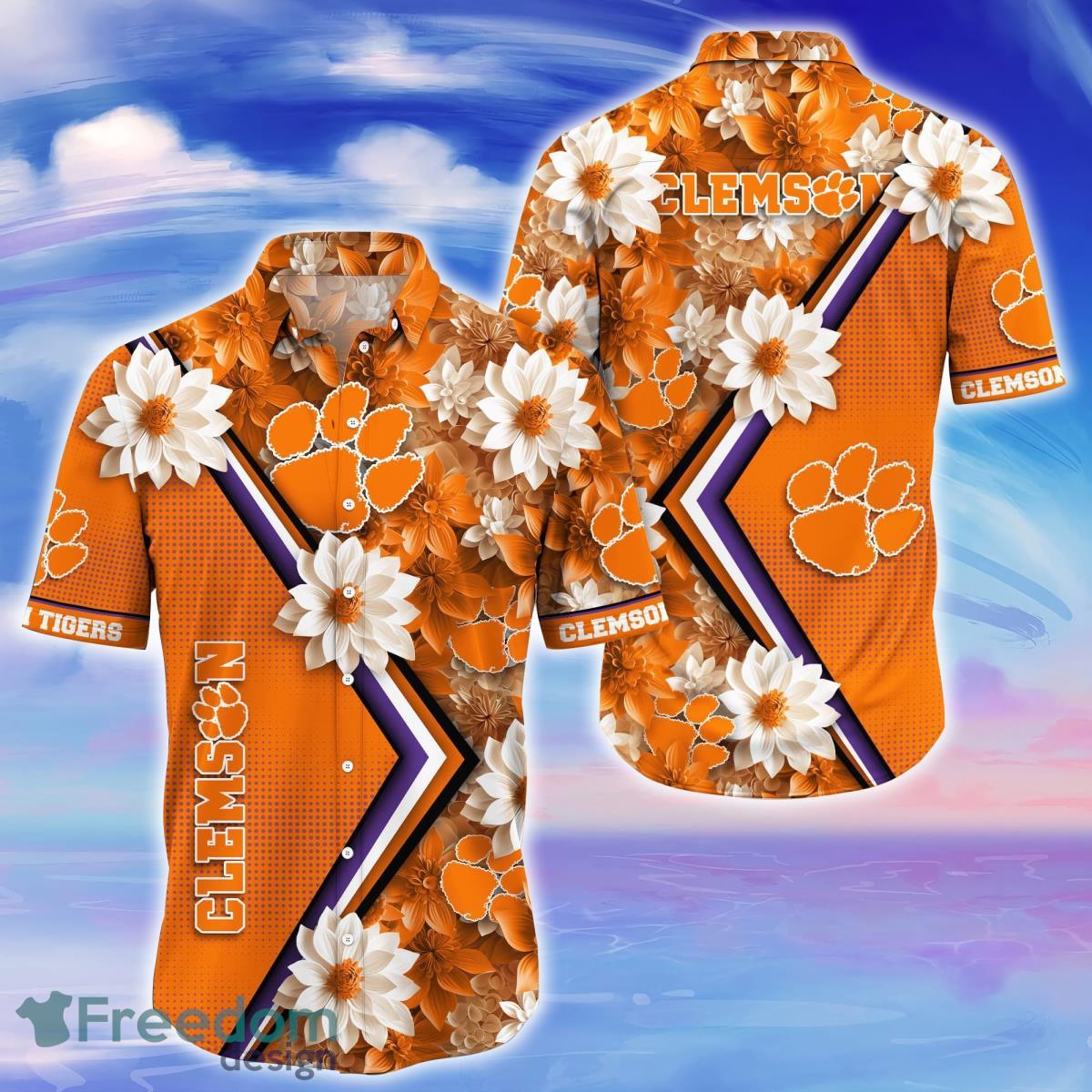 Clemson Tigers Trending Hawaiian Shirt Gift For Fans Clemson Tigers Trending Hawaiian Shirt Gift For Fans