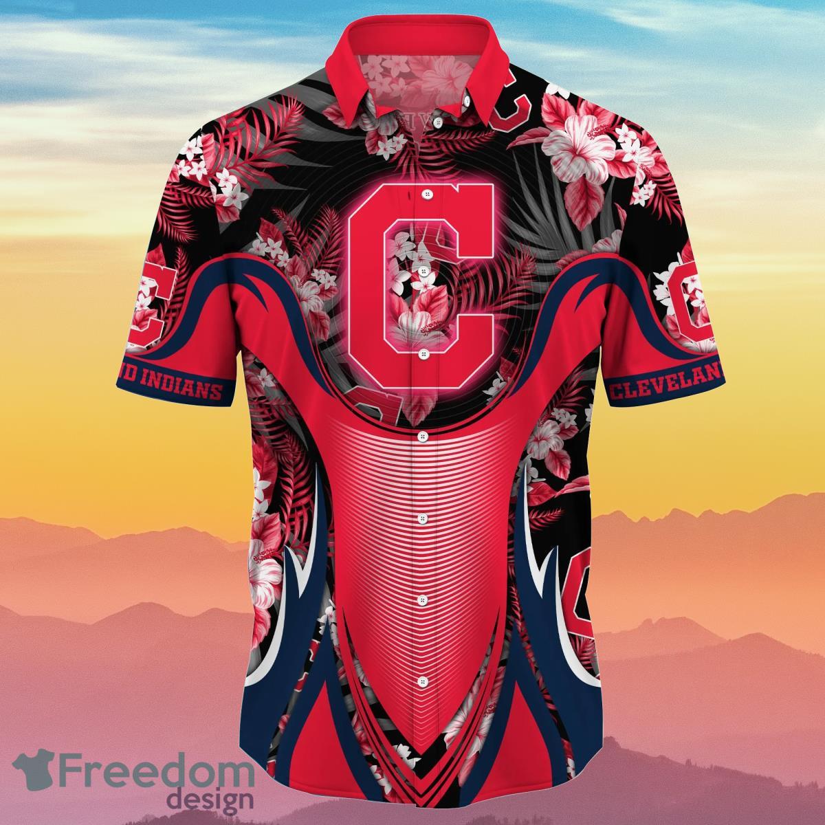 Cleveland Indians MLB Flower Hawaiian Shirt Best Gift For Men And Women Fans