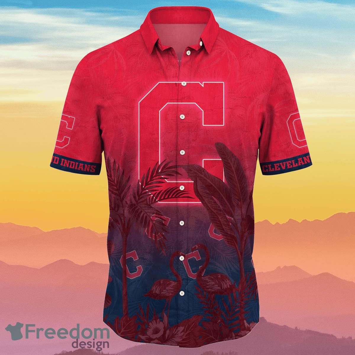 Cleveland Indians MLB Flower Hawaiian Shirt Summer Football Gift For Fans
