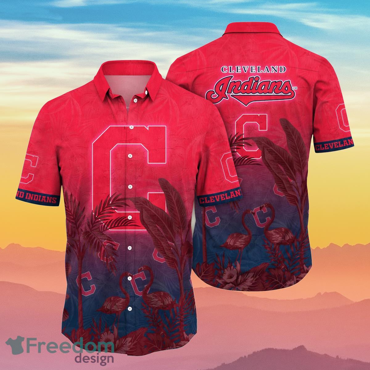 Cleveland Indians MLB Flower Hawaiian Shirt Summer Football Gift For Fans Cleveland Indians MLB Flower Hawaiian Shirt Summer Football Gift For Fans