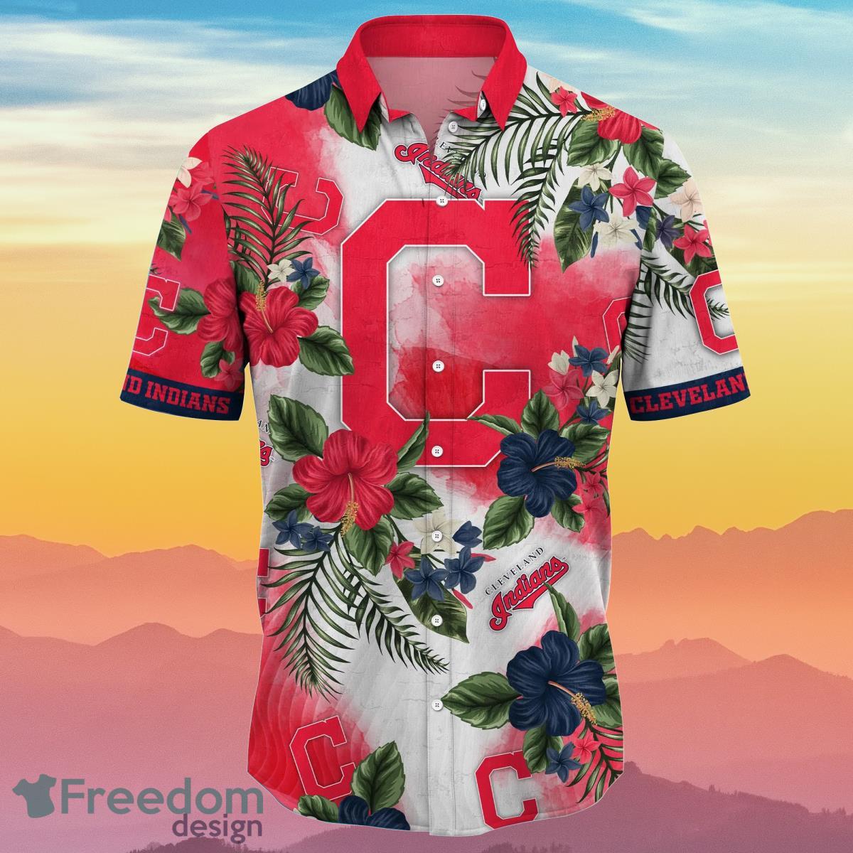 Cleveland Indians MLB Flower Hawaiian Shirt Summer Football Gift For Real Fans