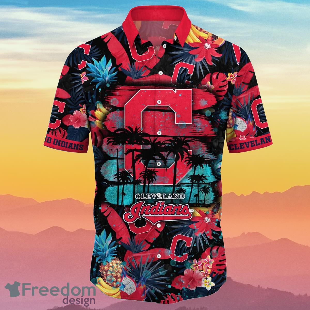 Cleveland Indians MLB Flower Hawaiian Shirt Summer Football Gift For True Fans