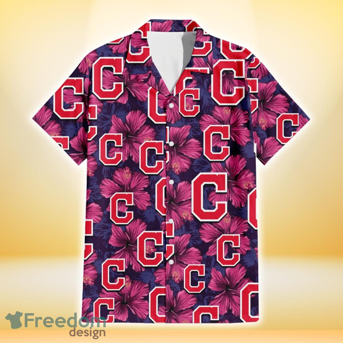 Cleveland-Indians-Plum-Vilolet-Hibiscus-Dark-Navy-Leaf-Black-3D-Hawaiian-Shirt-Gift-For-Fans-1