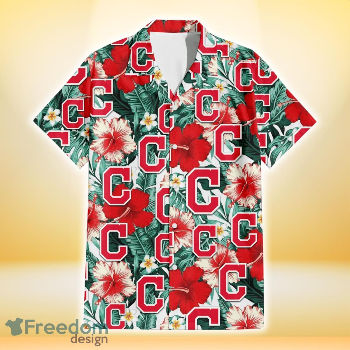 Cleveland-Indians-Red-Coral-Hibiscus-White-Porcelain-Flower-Banana-Leaf-3D-Hawaiian-Shirt-Gift-For-Fans-1