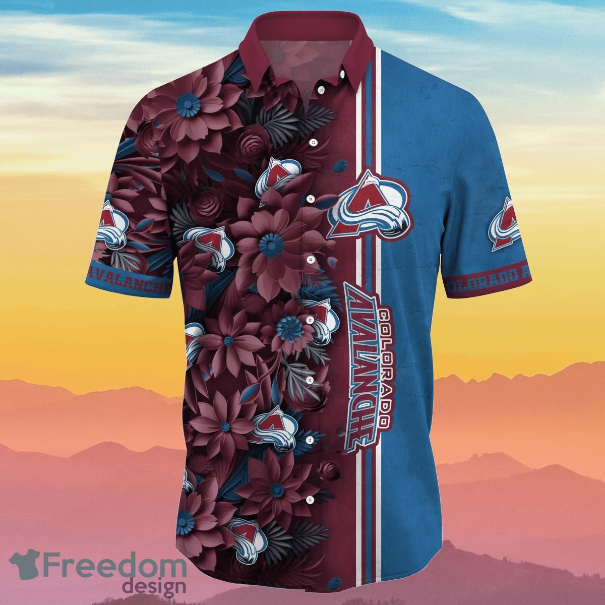 Colorado Avalanche NHL Flower Hawaiian Shirt Best Gift For Fans