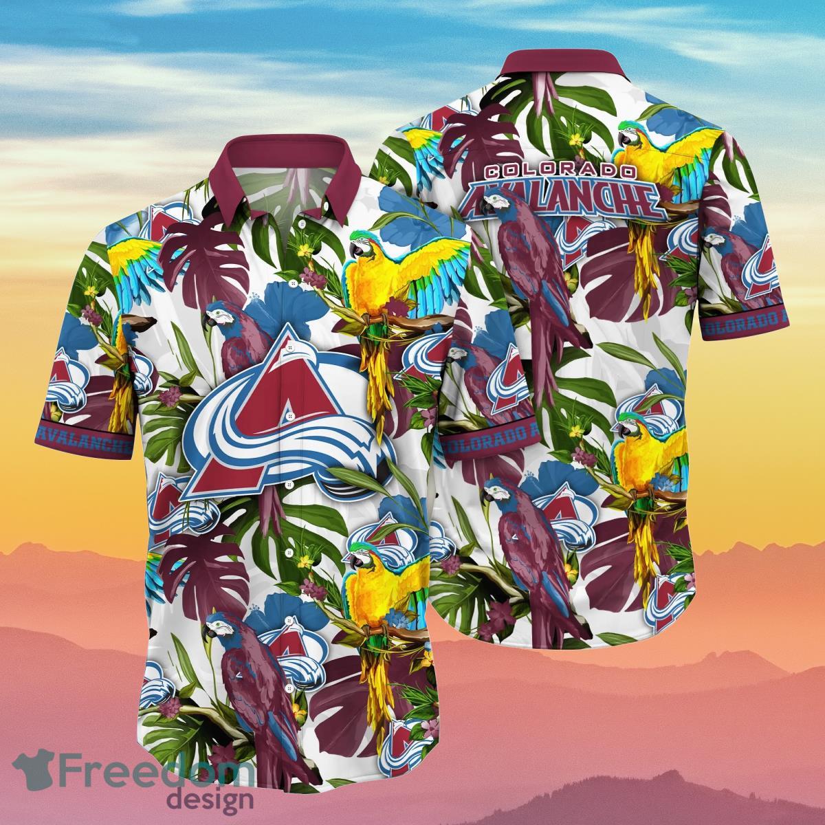 Colorado Avalanche NHL Flower Hawaiian Shirt Best Gift Idea For Fans Colorado Avalanche NHL Flower Hawaiian Shirt Best Gift Idea For Fans