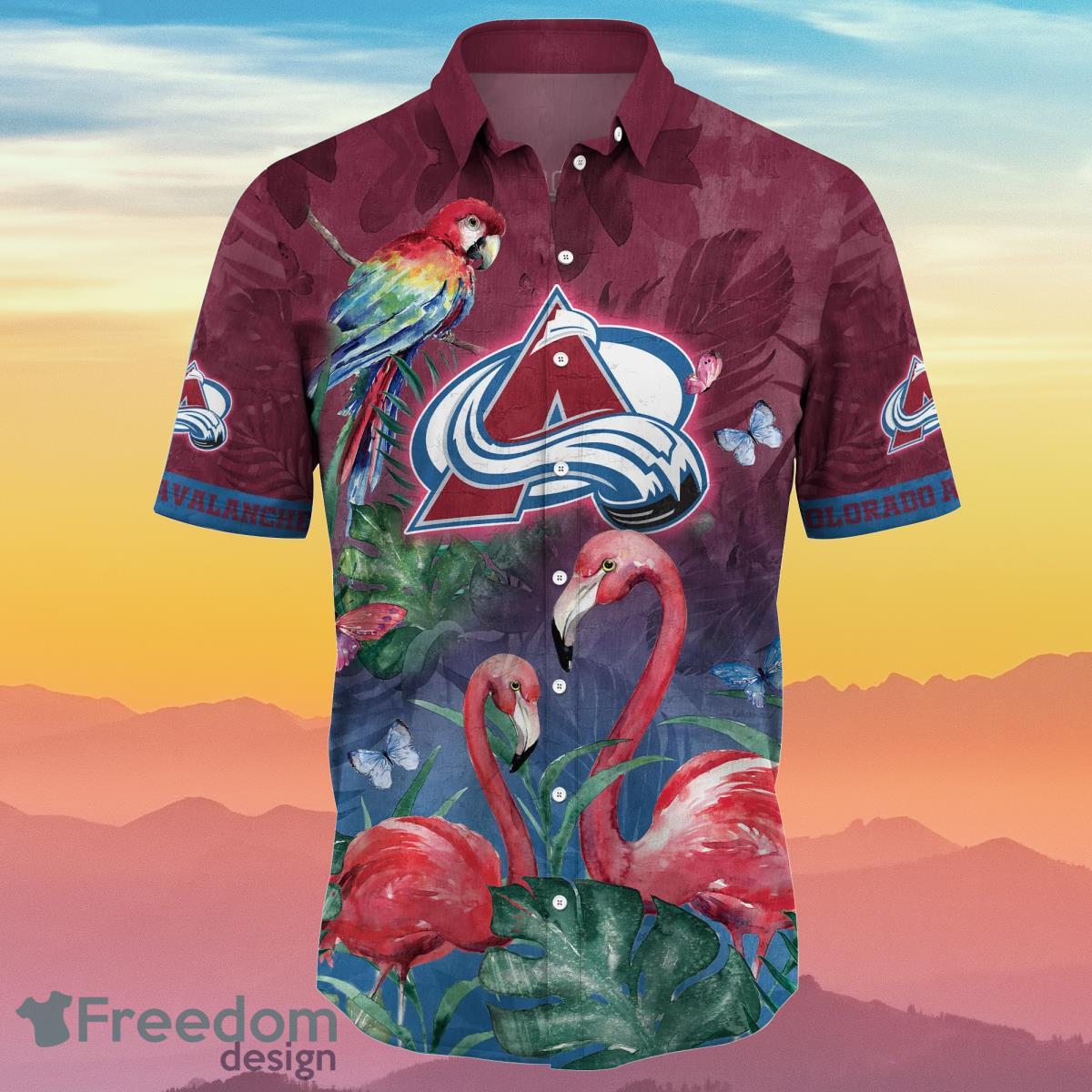Colorado Avalanche NHL Flower Hawaiian Shirt Ideal Gift For Fans