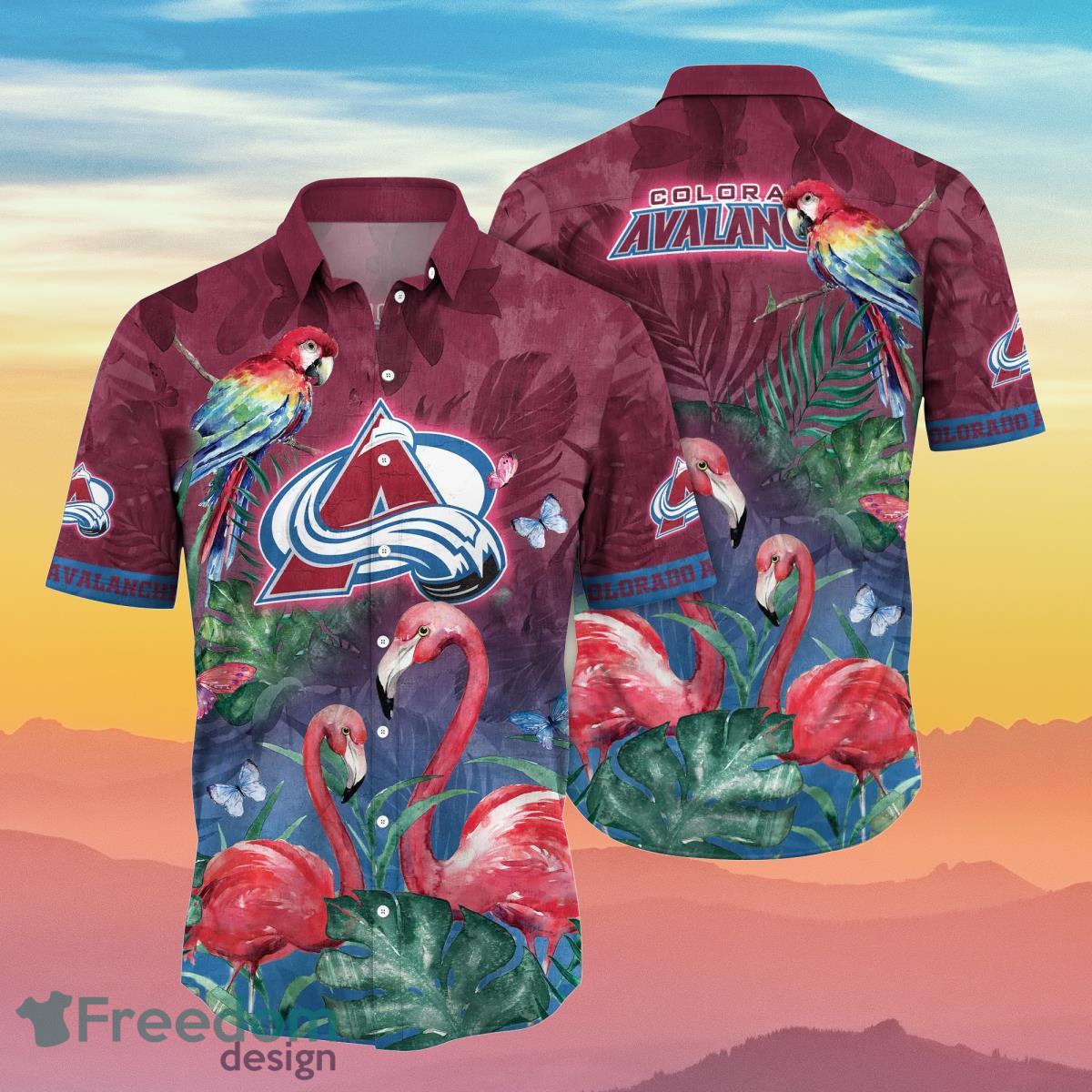 Colorado Avalanche NHL Flower Hawaiian Shirt Ideal Gift For Fans Colorado Avalanche NHL Flower Hawaiian Shirt Ideal Gift For Fans