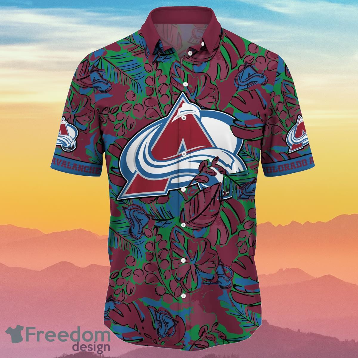 Colorado Avalanche NHL Flower Hawaiian Shirt Impressive Gift For Real Fans