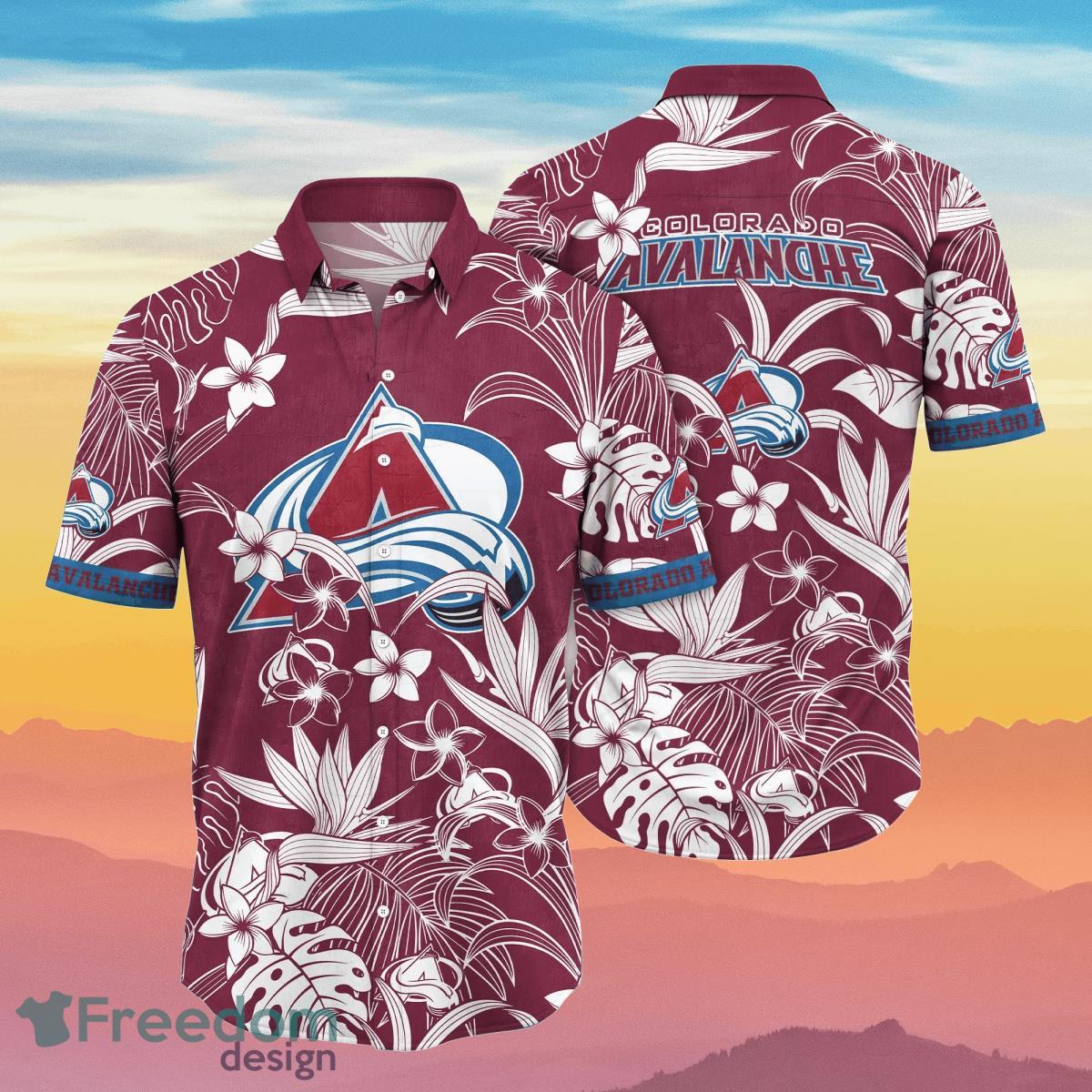 Colorado Avalanche NHL Flower Hawaiian Shirt Summer Football Unique Gift For Real Fans Colorado Avalanche NHL Flower Hawaiian Shirt Summer Football Unique Gift For Real Fans