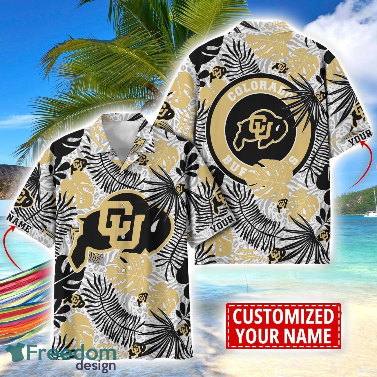 Colorado Buffaloes Aloha Hawaiian Shirt Custom Name Summer Gift Holiday Team Shirt Colorado Buffaloes Aloha Hawaiian Shirt Custom Name Summer Gift Holiday Team Shirt