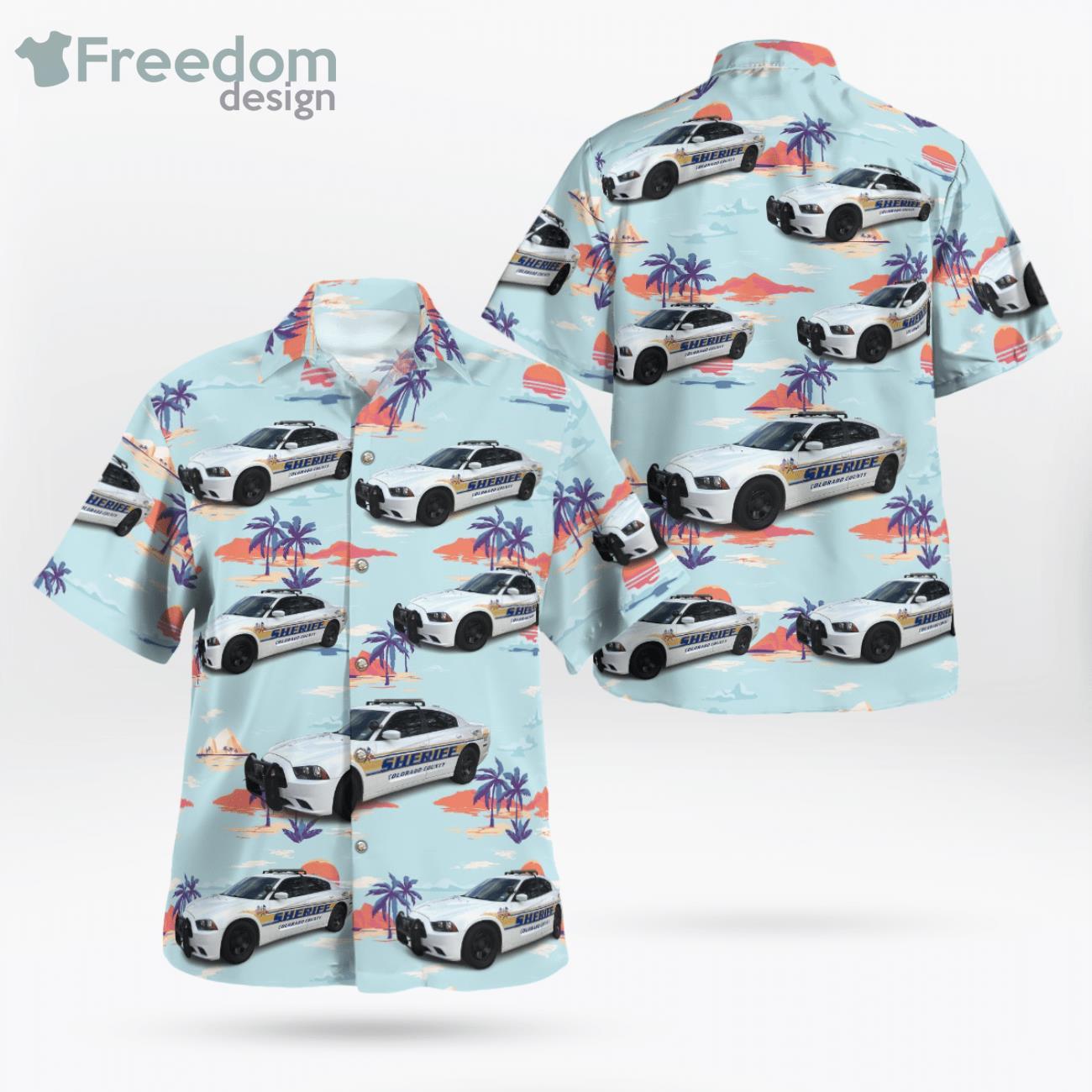 Colorado County Sheriff’S Office Dodge Charger Texas Hawaiian Shirt Colorado County Sheriff’S Office Dodge Charger Texas Hawaiian Shirt
