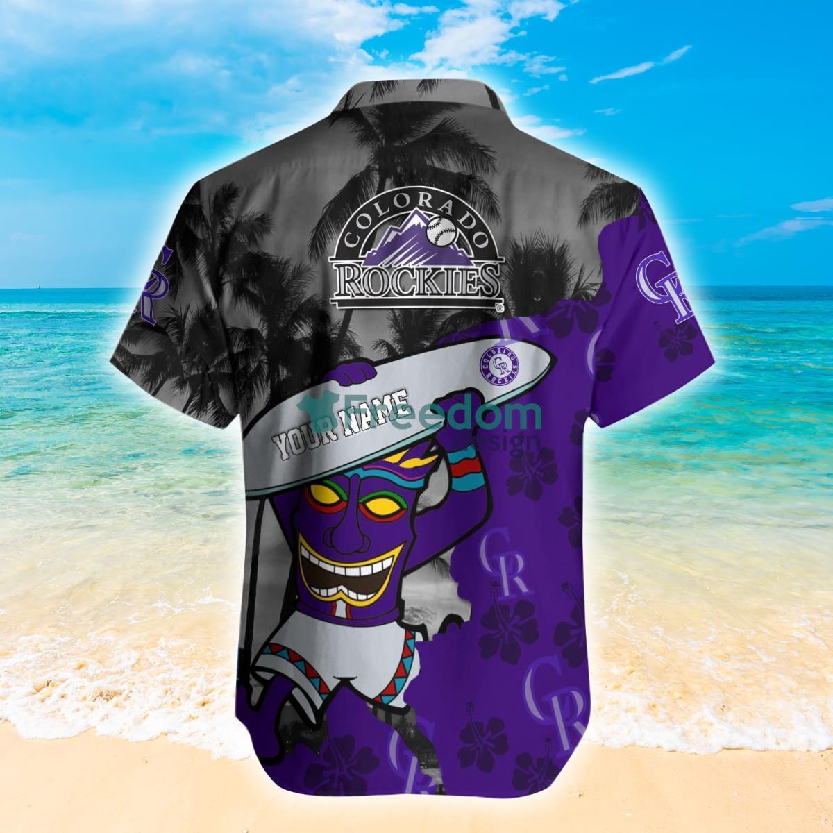 Colorado Rockies MLB Custom Name Hawaiian Shirt Hot Design For Fans