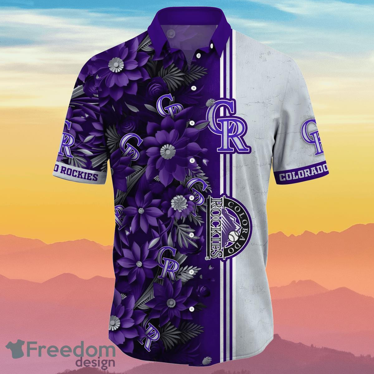 Colorado Rockies MLB Flower Hawaiian Shirt Best Gift For Fans
