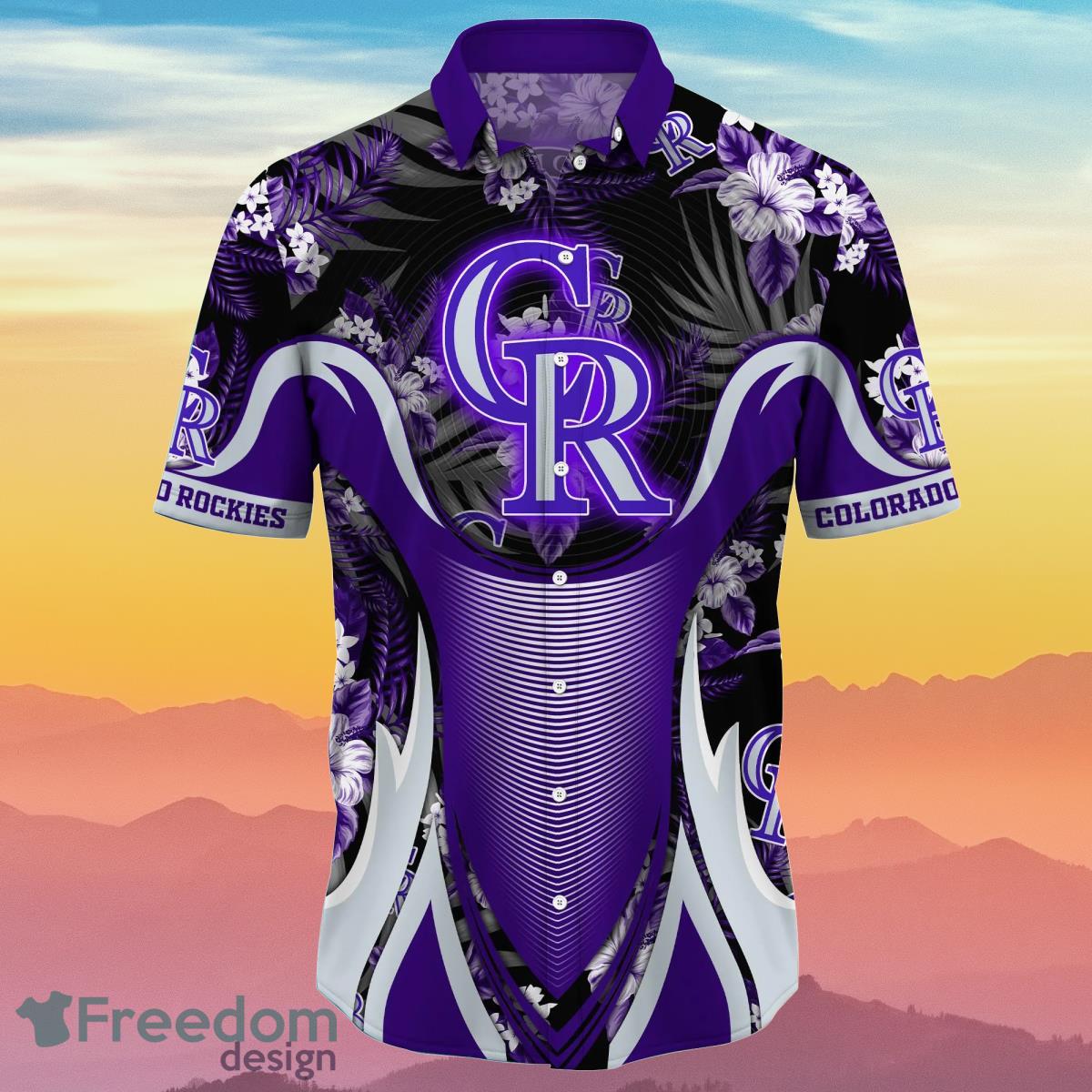 Colorado Rockies MLB Flower Hawaiian Shirt Best Gift For Men And Women Fans