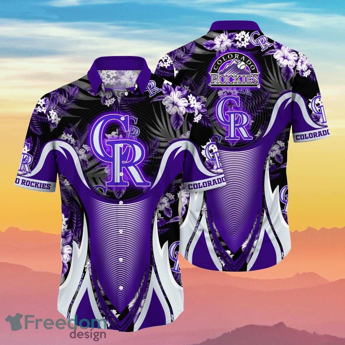 Colorado Rockies MLB Flower Hawaiian Shirt Best Gift For Men And Women Fans Colorado Rockies MLB Flower Hawaiian Shirt Best Gift For Men And Women Fans
