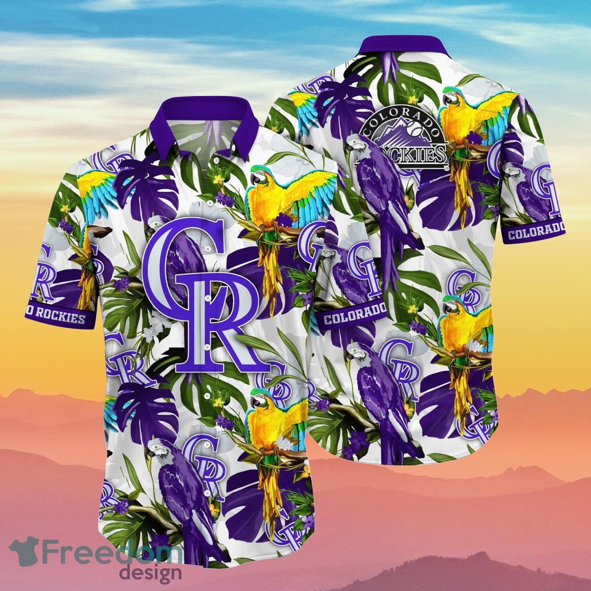 Colorado Rockies MLB Flower Hawaiian Shirt Best Gift Idea For Fans Colorado Rockies MLB Flower Hawaiian Shirt Best Gift Idea For Fans
