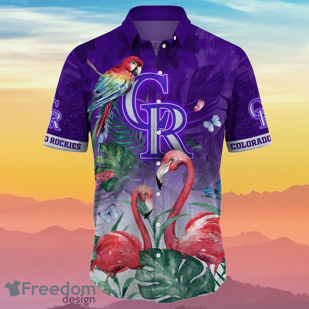 Colorado Rockies MLB Flower Hawaiian Shirt Ideal Gift For Fans
