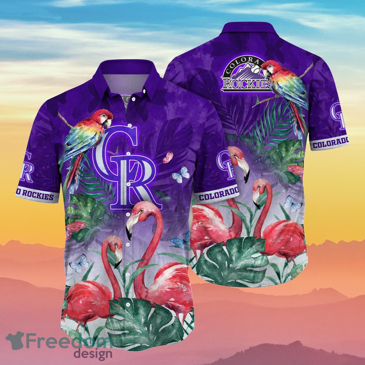 Colorado Rockies MLB Flower Hawaiian Shirt Ideal Gift For Fans Colorado Rockies MLB Flower Hawaiian Shirt Ideal Gift For Fans