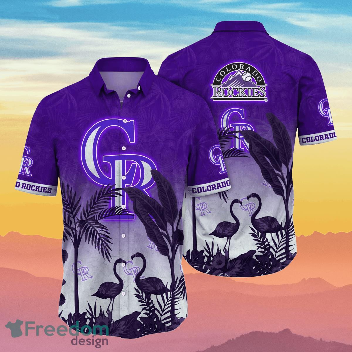Colorado Rockies MLB Flower Hawaiian Shirt Summer Football Gift For Fans Colorado Rockies MLB Flower Hawaiian Shirt Summer Football Gift For Fans