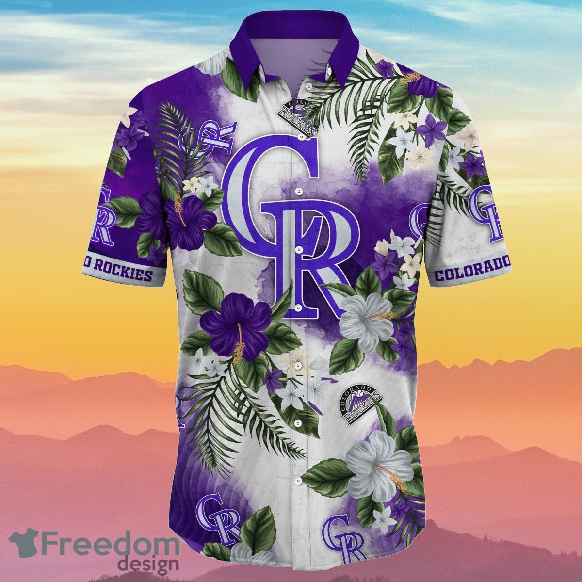 Colorado Rockies MLB Flower Hawaiian Shirt Summer Football Gift For Real Fans