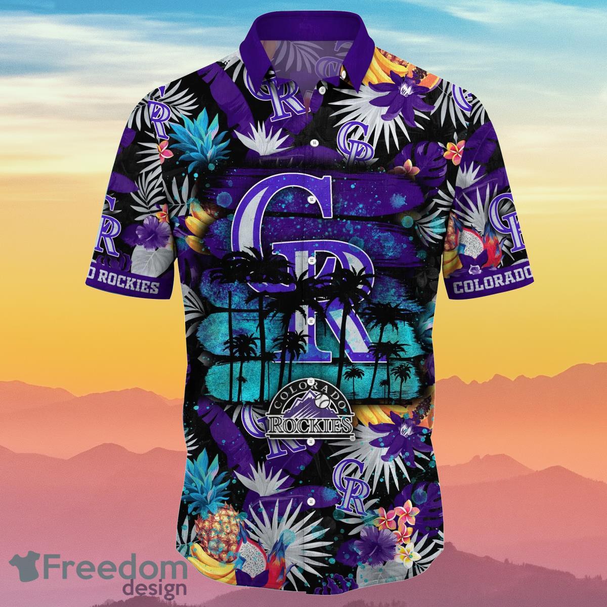 Colorado Rockies MLB Flower Hawaiian Shirt Summer Football Gift For True Fans