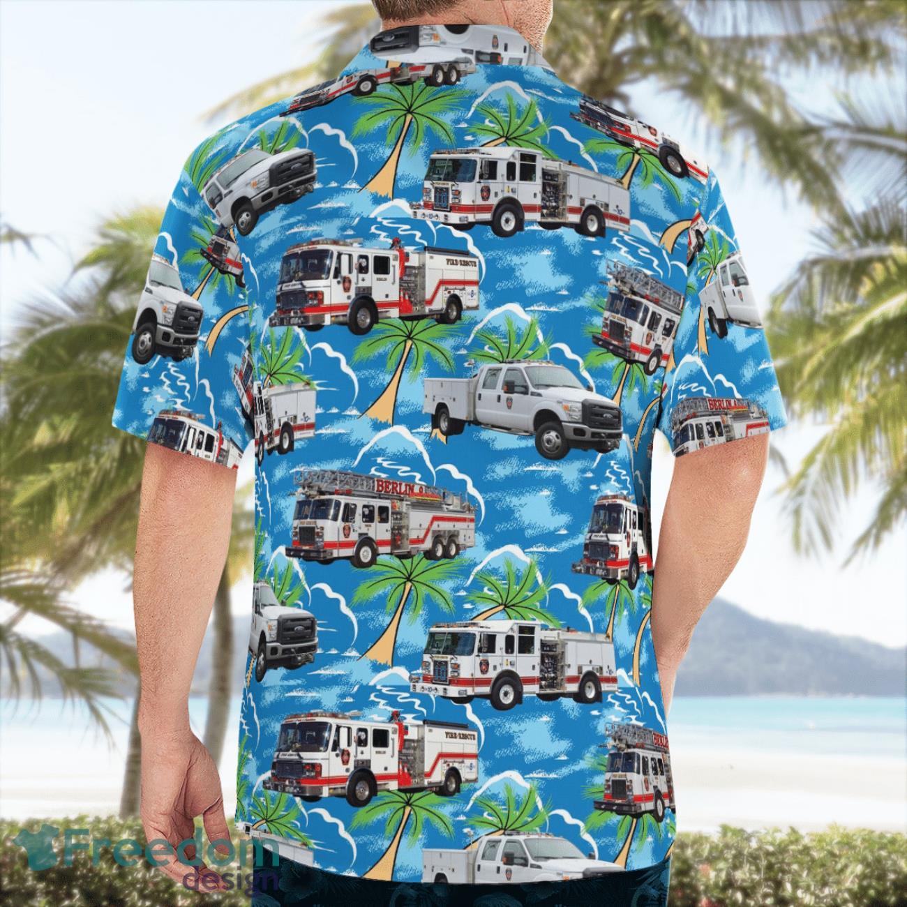 Berlin Fire Department Hawaiian Shirt Summer Beach Shirt Berlin Fire Department Hawaiian Shirt Summer Beach Shirt
