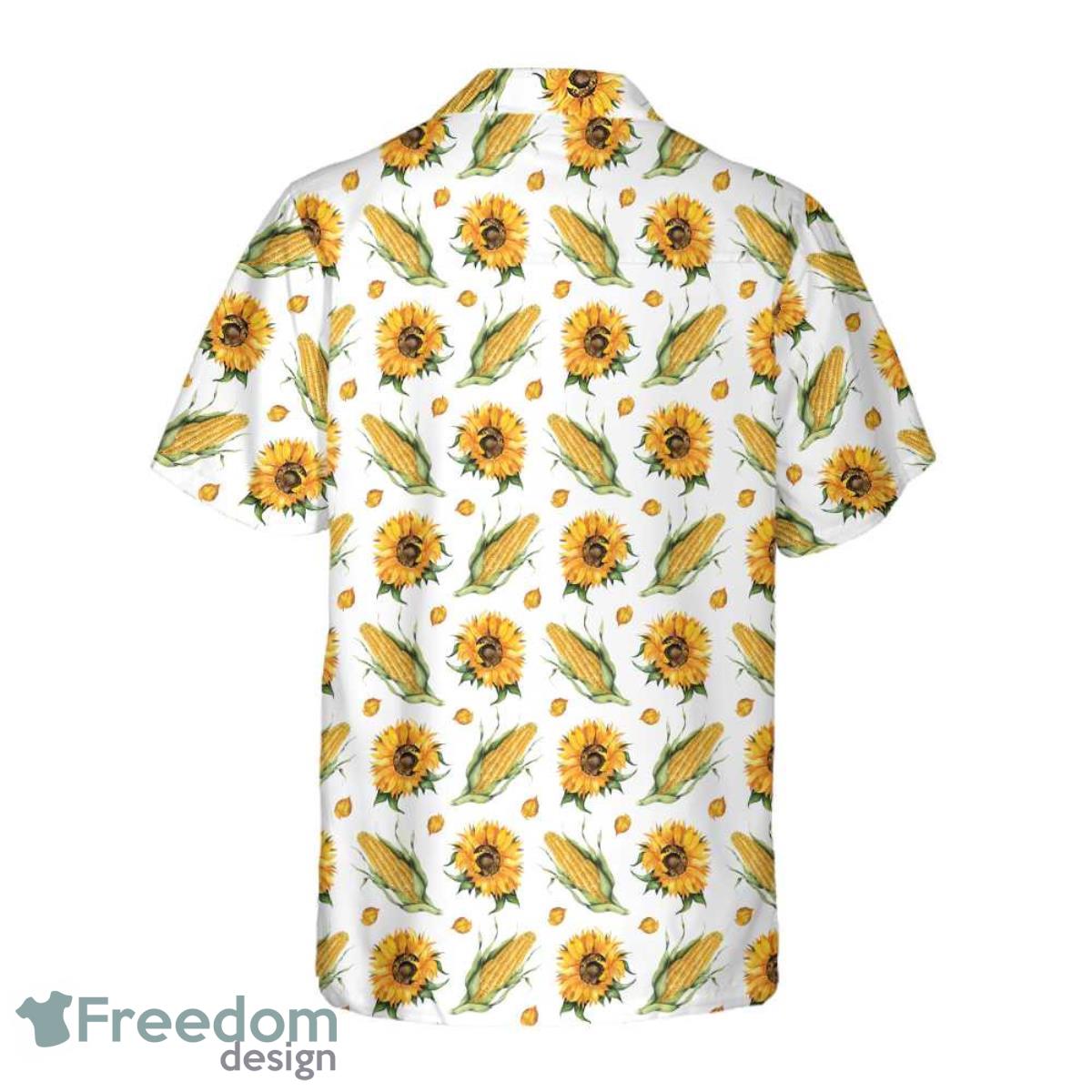 Corn And Sunflower All Over Printed 3D Hawaiian Shirt For Men Women