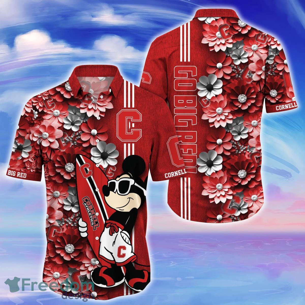 Cornell Big Red Trending Hawaiian Shirt Best Gift For Fans Cornell Big Red Trending Hawaiian Shirt Best Gift For Fans
