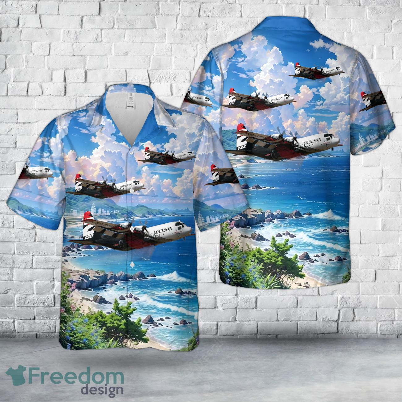 Coulson Aviation C-130 HERCULES Hawaiian Shirt Coulson Aviation C-130 HERCULES Hawaiian Shirt