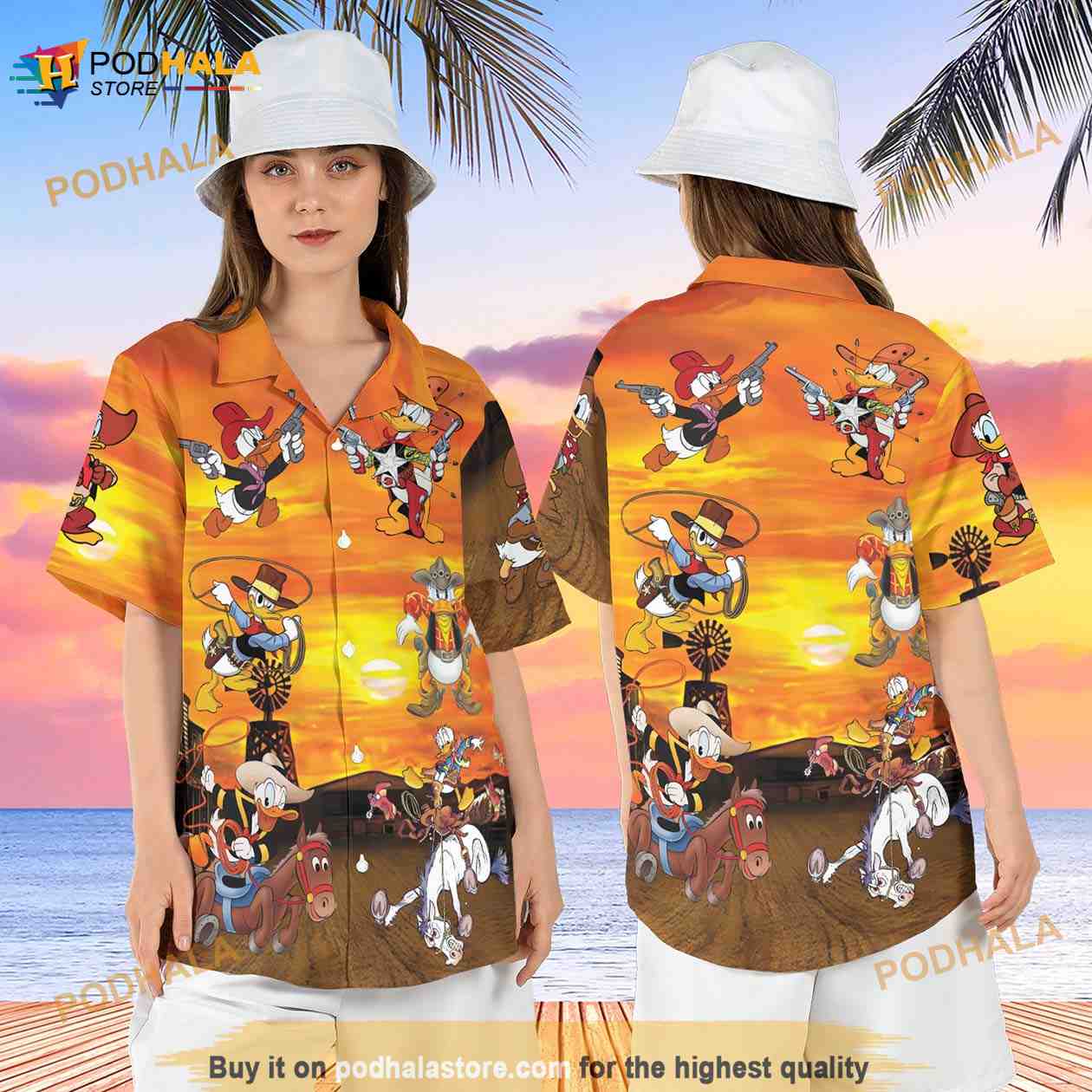 Cowboy-Donald-Duck-Hawaiian-Shirt-Disneyworld-Donald-Duck-Western-Hawaii-Shirt.jpg
