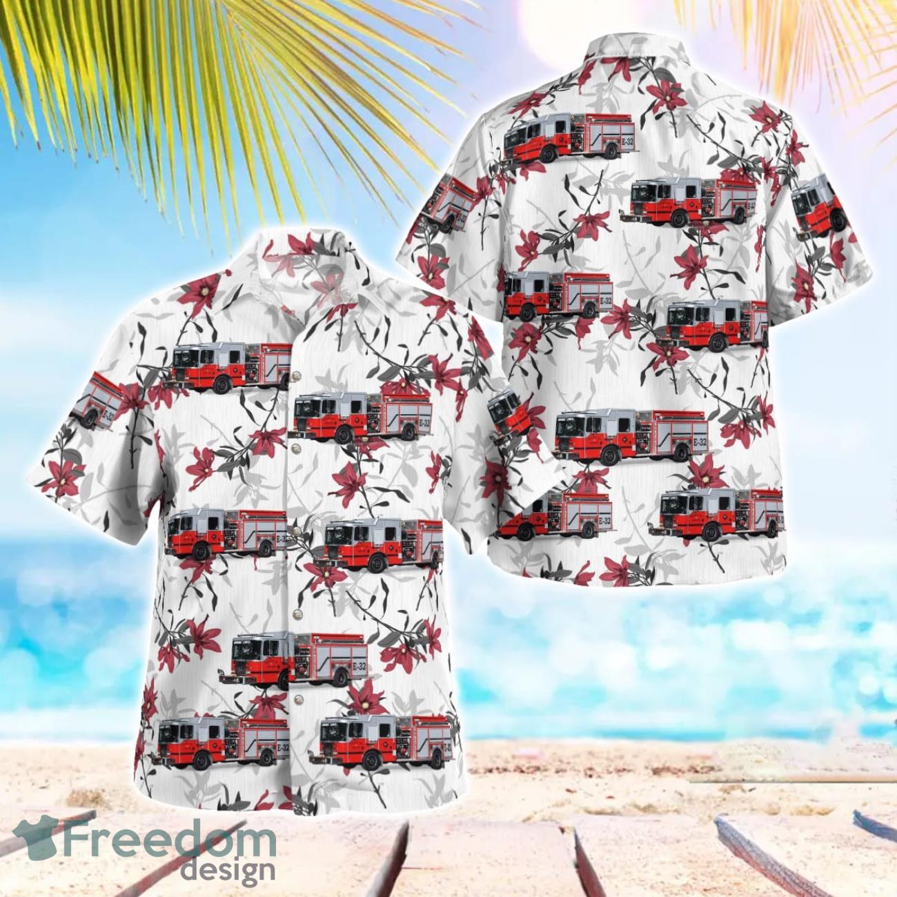 Crescent City Fire Rescue Fire Station 3 3D Hawaiian Shirt Crescent City Fire Rescue Fire Station 3 3D Hawaiian Shirt