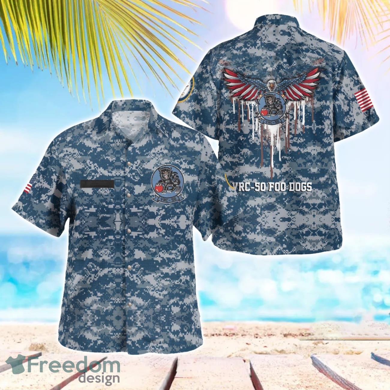 Custom Name US Navy VRC-50 Foo Dogs Hawaiian Shirt Men Women Beach Shirt Custom Name US Navy VRC-50 Foo Dogs Hawaiian Shirt Men Women Beach Shirt
