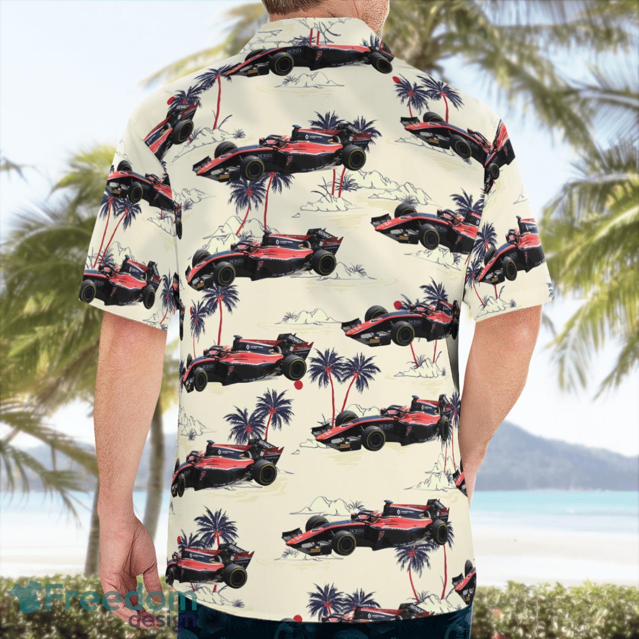 Dallara F2 2018 Formula Two Beach Hawaiian Shirt