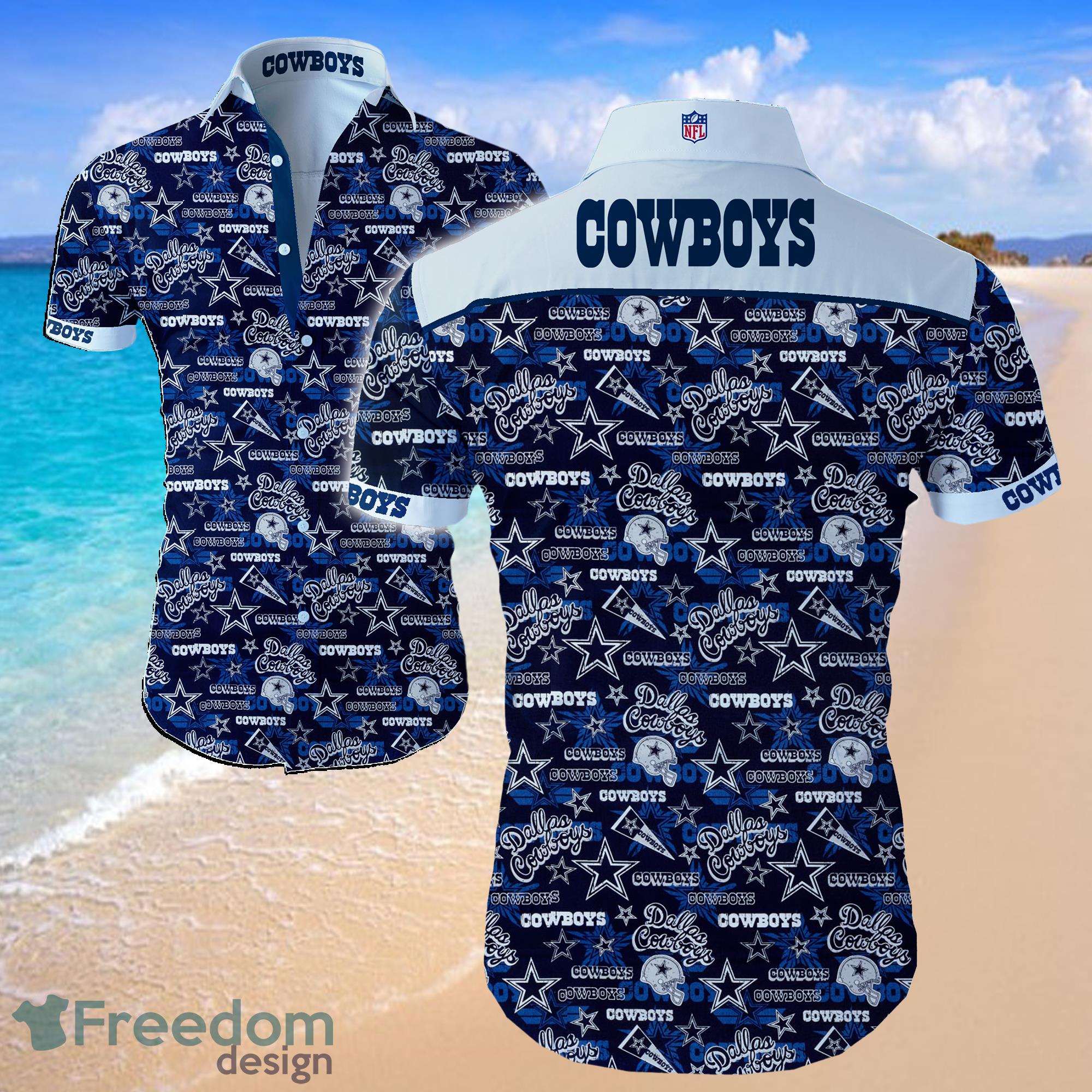 Dallas Cowboys Football NFL Hawaiian Summer Beach Shirt Full Print Dallas Cowboys Football NFL Hawaiian Summer Beach Shirt Full Print
