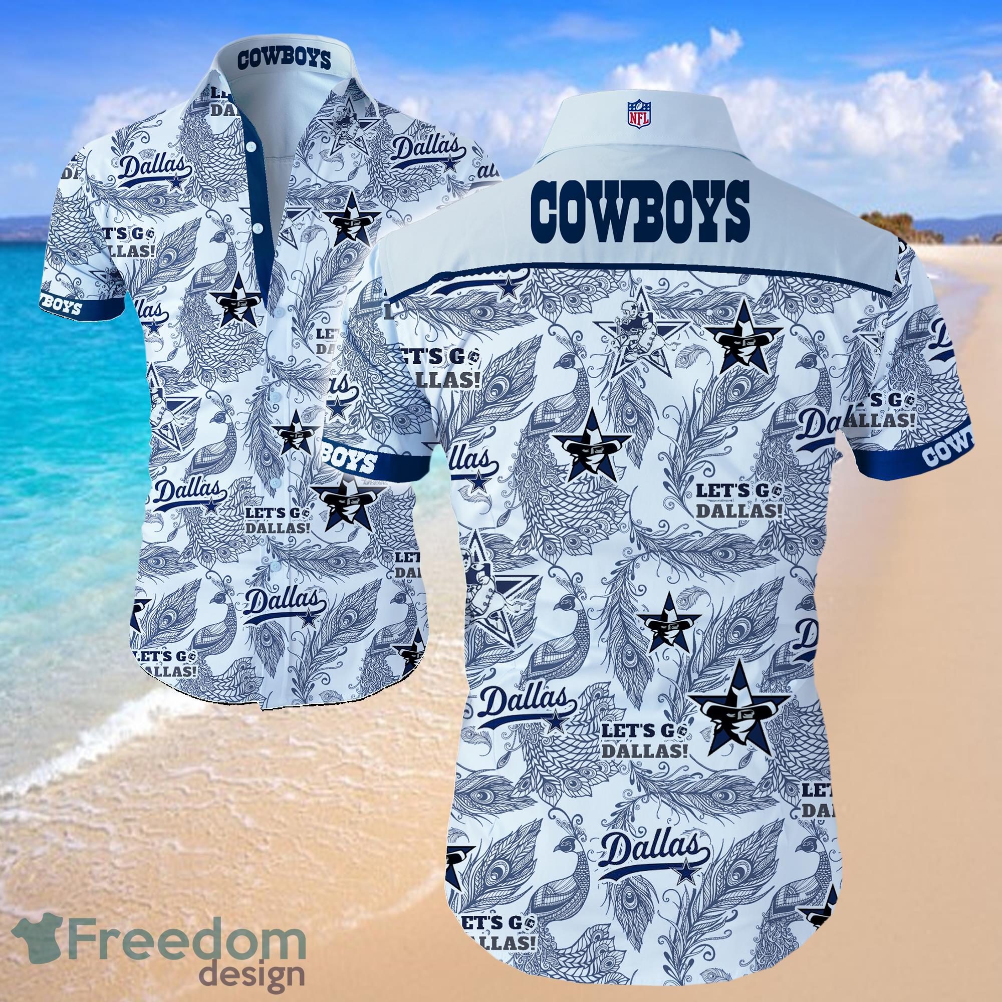 Dallas Cowboys Football White Shirt Hawaiian Summer Beach Shirt Full Print Dallas Cowboys Football White Shirt Hawaiian Summer Beach Shirt Full Print