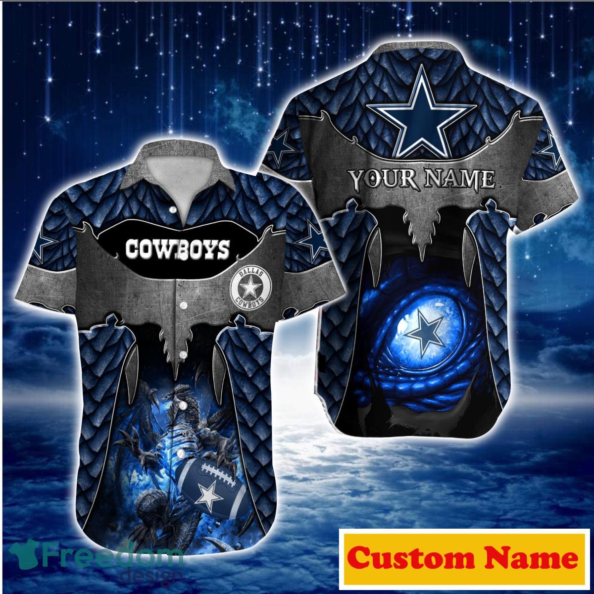 Dallas Cowboys NFL Custom Name Hawaiian Shirt For Men And Women Best Gift For True Fans Dallas Cowboys NFL Custom Name Hawaiian Shirt For Men And Women Best Gift For True Fans