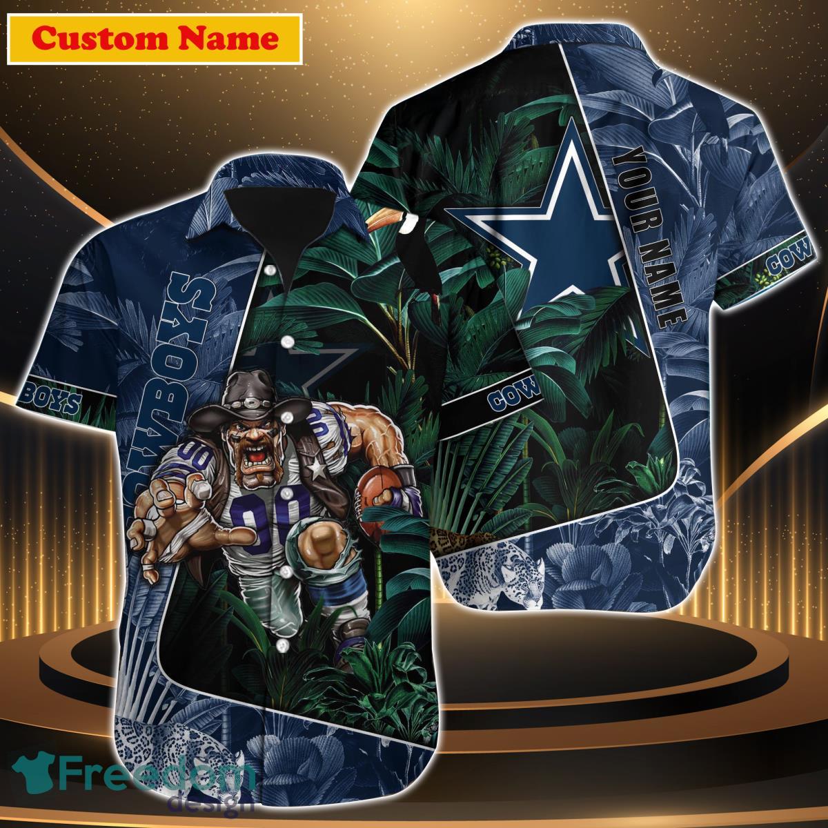 Dallas Cowboys NFL Custom Name Hawaiian Shirt Style Gift For Men Women Fans Dallas Cowboys NFL Custom Name Hawaiian Shirt Style Gift For Men Women Fans