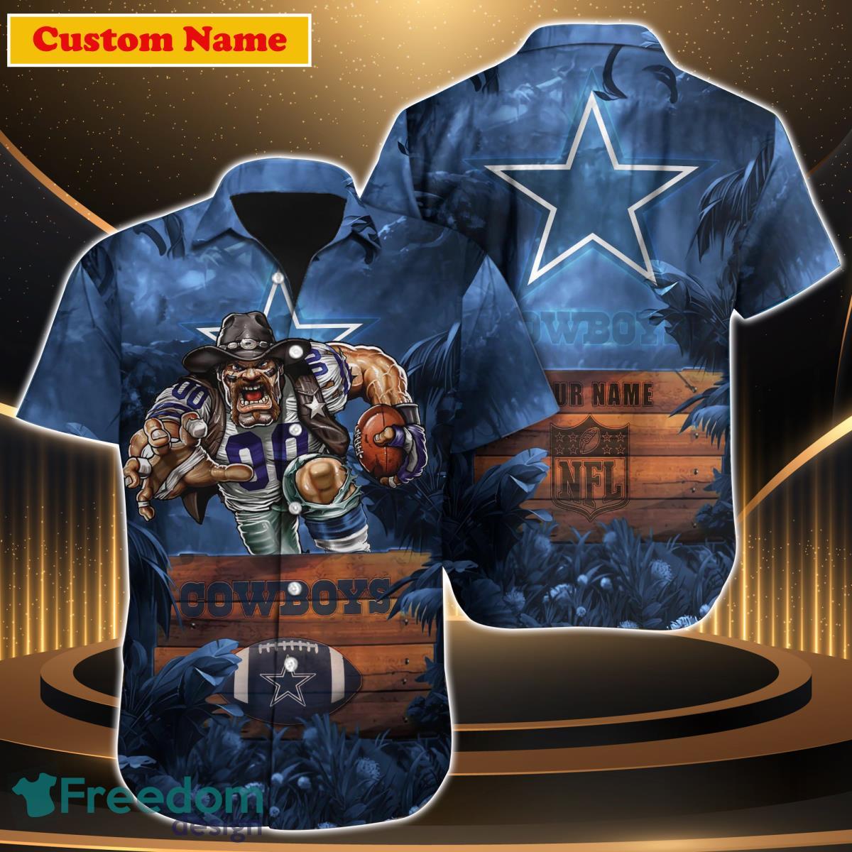 Dallas Cowboys NFL Custom Name Hawaiian Shirt Unique Gift For Men Women Fans Dallas Cowboys NFL Custom Name Hawaiian Shirt Unique Gift For Men Women Fans