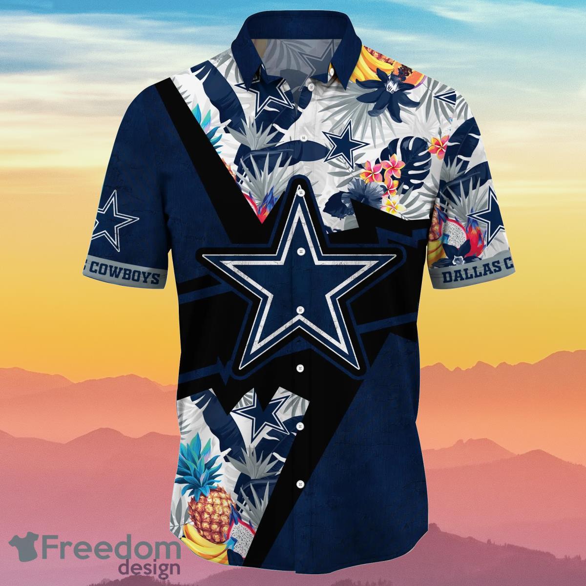 Dallas Cowboys NFL Flower Hawaiian Shirt Special Gift For Men And Women Fans