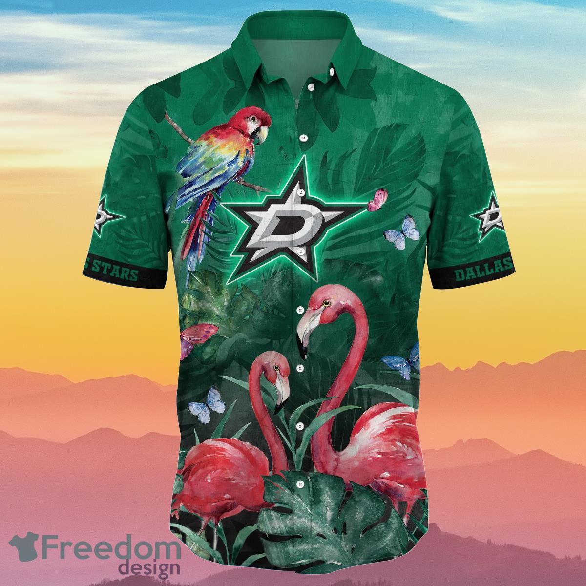 Dallas Stars NHL Flower Hawaiian Shirt Ideal Gift For Fans