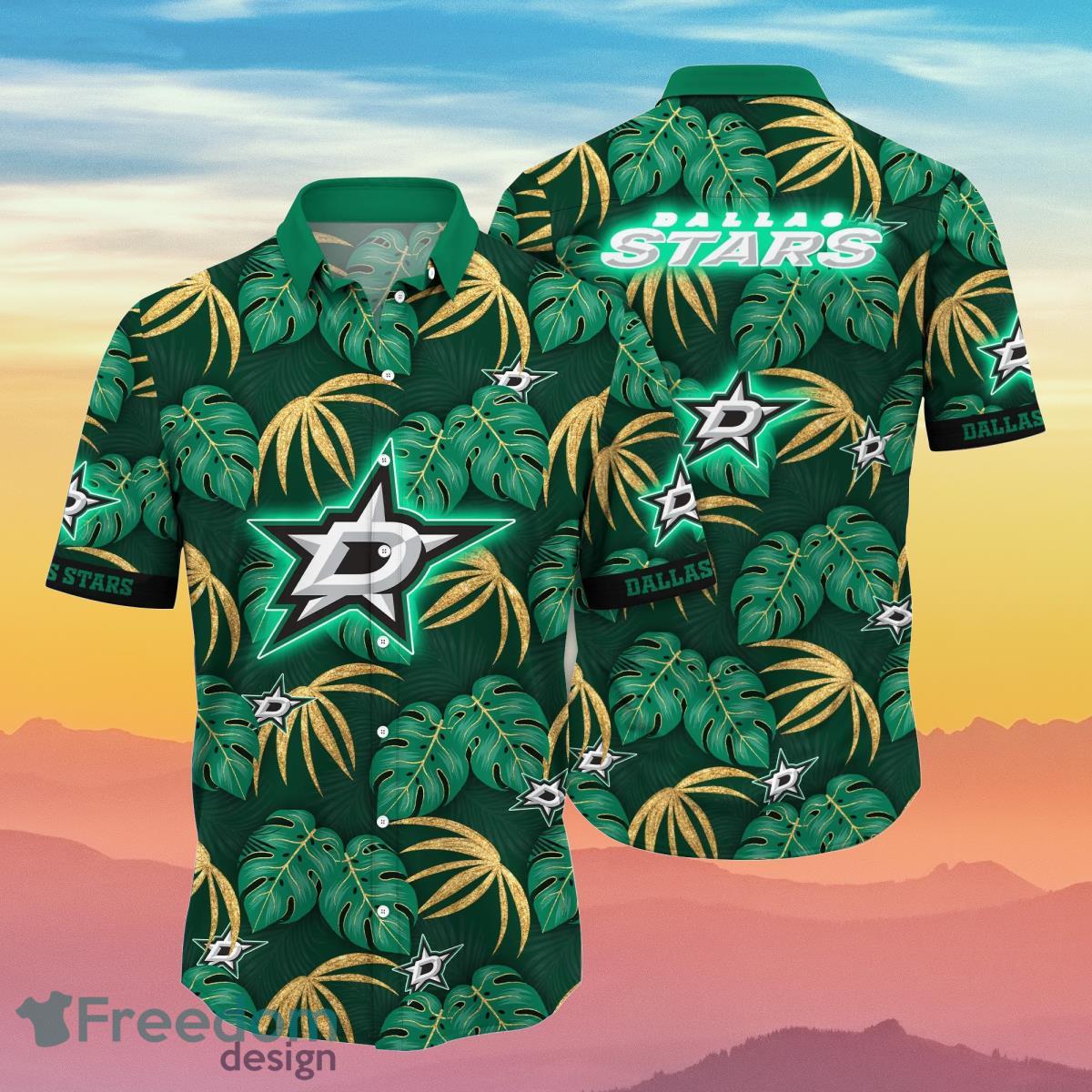 Dallas Stars NHL Flower Hawaiian Shirt Special Gift For Real Fans Dallas Stars NHL Flower Hawaiian Shirt Special Gift For Real Fans