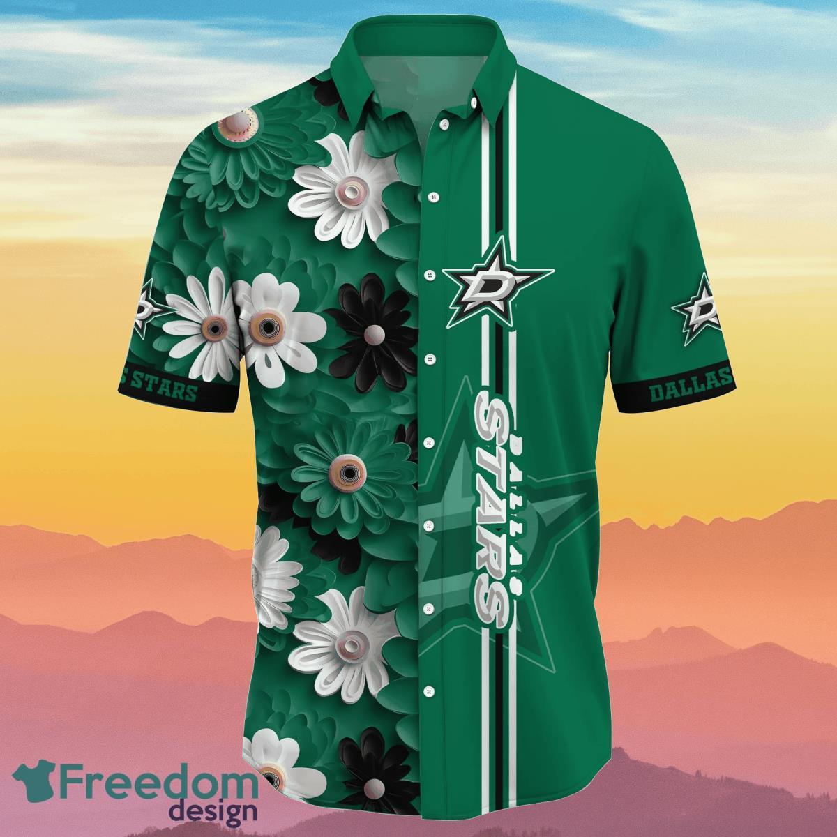 Dallas Stars NHL Flower Hawaiian Shirt Summer Football Best Gift For Fans
