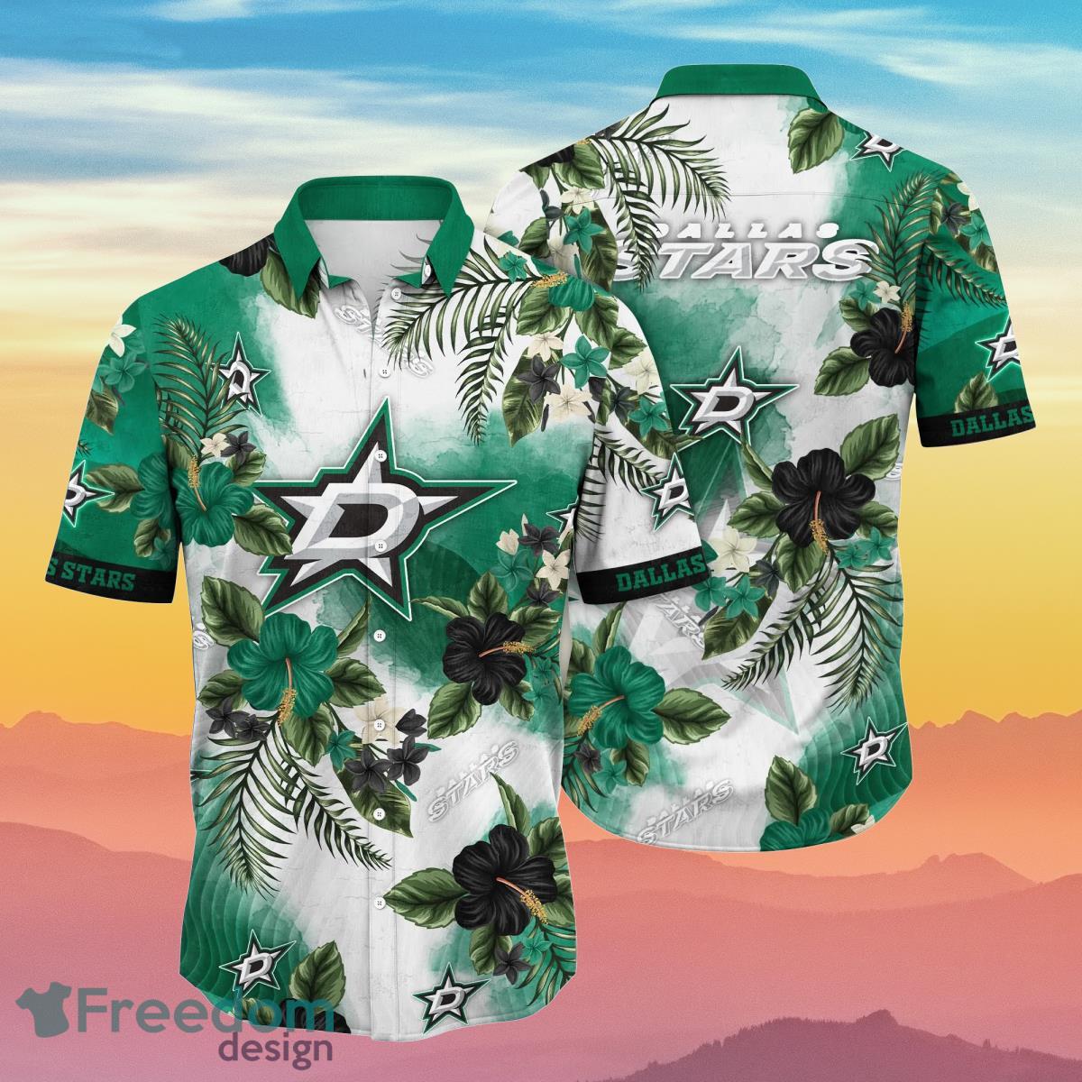 Dallas Stars NHL Flower Hawaiian Shirt Summer Football Gift For Real Fans Dallas Stars NHL Flower Hawaiian Shirt Summer Football Gift For Real Fans