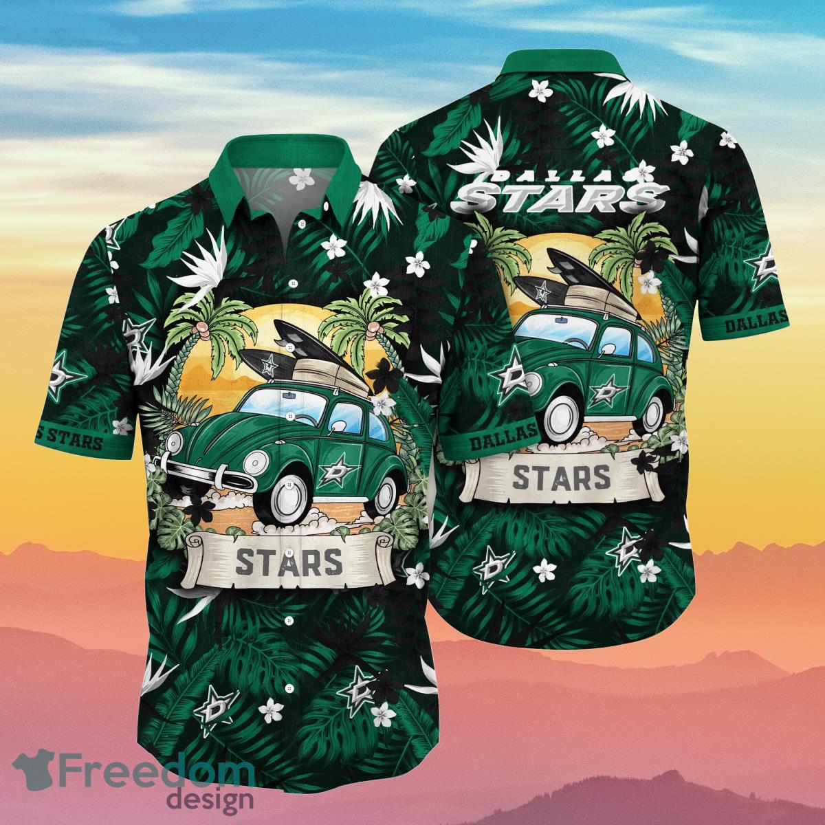 Dallas Stars NHL Flower Hawaiian Shirt Summer Football Impressive Gift For Real Fans Dallas Stars NHL Flower Hawaiian Shirt Summer Football Impressive Gift For Real Fans