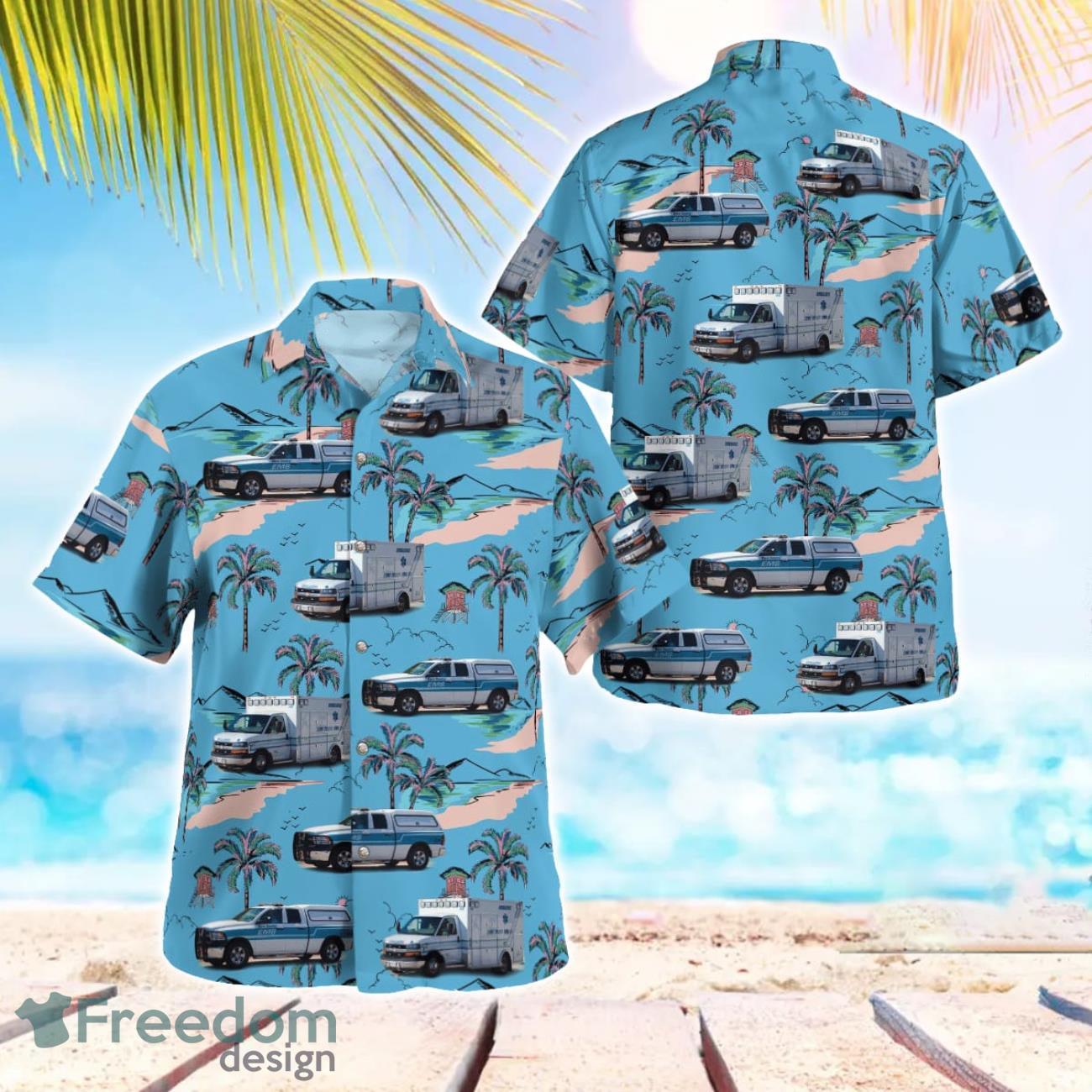 Dare County EMS Beach Hawaiian Shirt Gift For Summer Holiday Dare County EMS Beach Hawaiian Shirt Gift For Summer Holiday