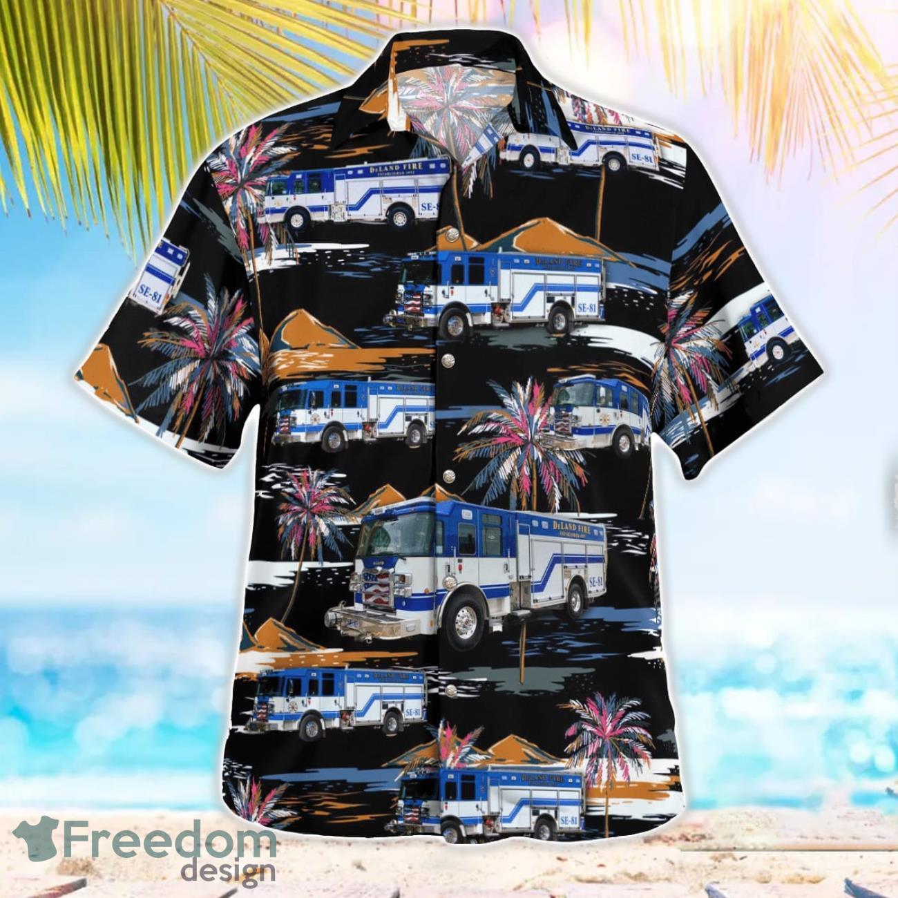 DeLand Fire Department Beach Hawaiian Shirt Summer Gift