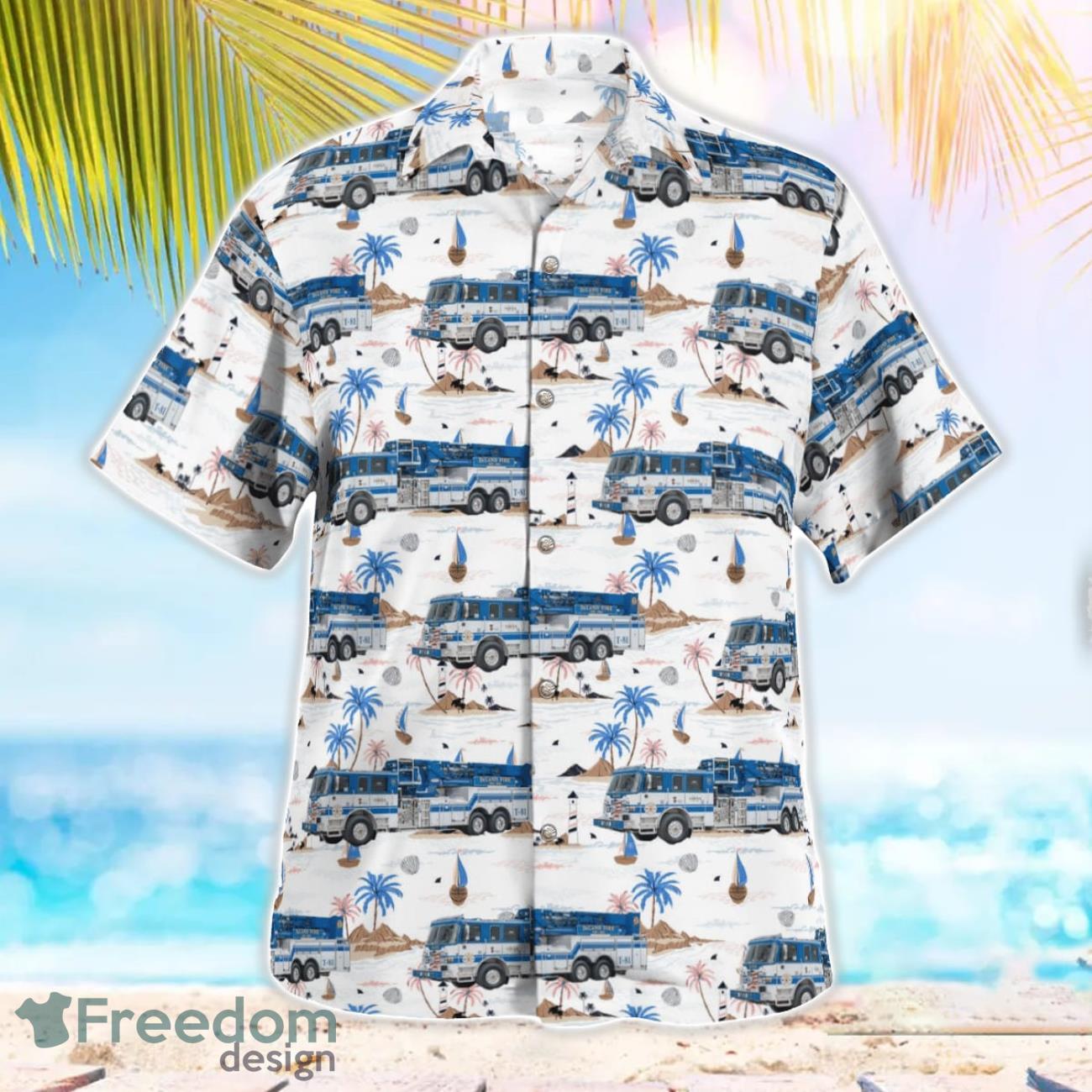 Florida Tower Truck Hawaiian Shirt Beach Summer Shirt Florida Tower Truck Hawaiian Shirt Beach Summer Shirt