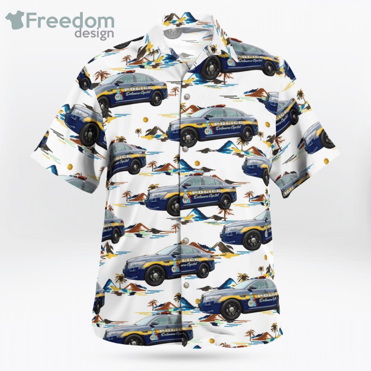 Delaware Capitol Police Ford Taurus Police Interceptor Hawaiian Shirt
